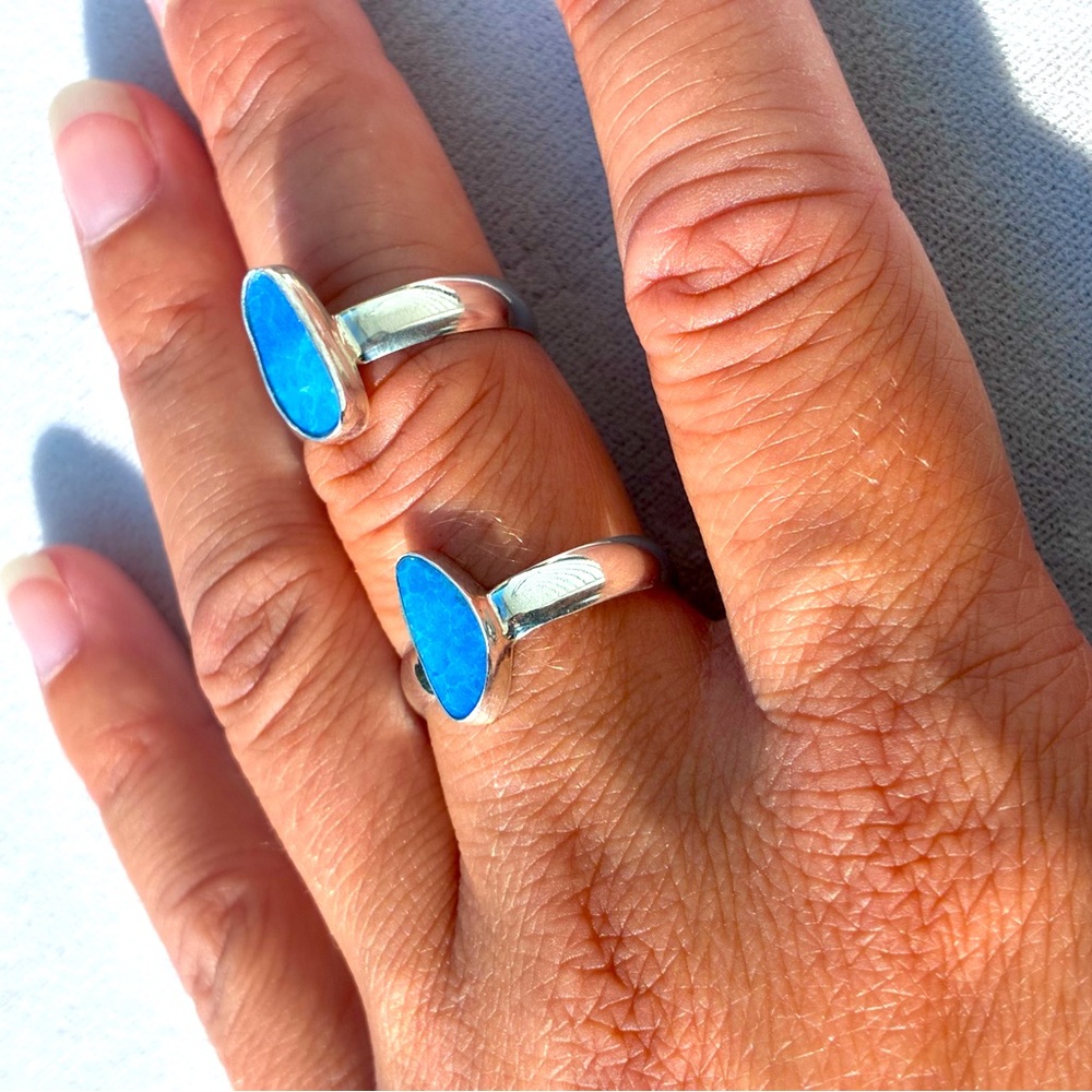 Handmade Opal Ring
Sterling Silver
Boho 
Artisan made
Unique Gift for Her